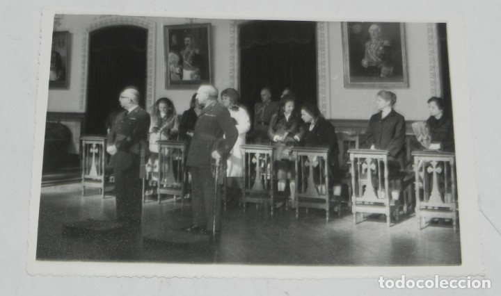 Militaria: FOTOGRAFIA DE BODAS DE ORO DE LA XXI PROMOCION DE LA ACADEMIA DE CABALLERIA, RENOVACION DEL JURAMENT
