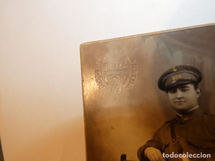 Militaria: foto de militar artilleria tropa , foto Hevilla, San Vicente, Valencia.13,5 x 8,5 cms