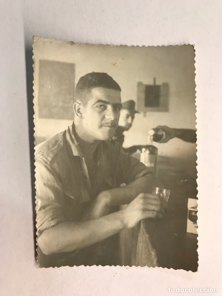 Militaria: MILITAR. Fotograf&iacute;a Original SIDI IFNI. Soldado espa&ntilde;ol en la cantina. Verano de 1968