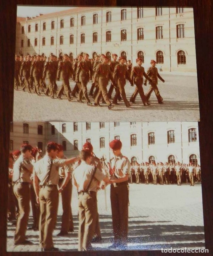 Militaria: LOTE DE 2 FOTOGRAFIAS DEL REY FELIPE VI CUANDO ERA PRINCIPE DE ASTURIAS EN LA ACADEMIA MILITAR, CADA