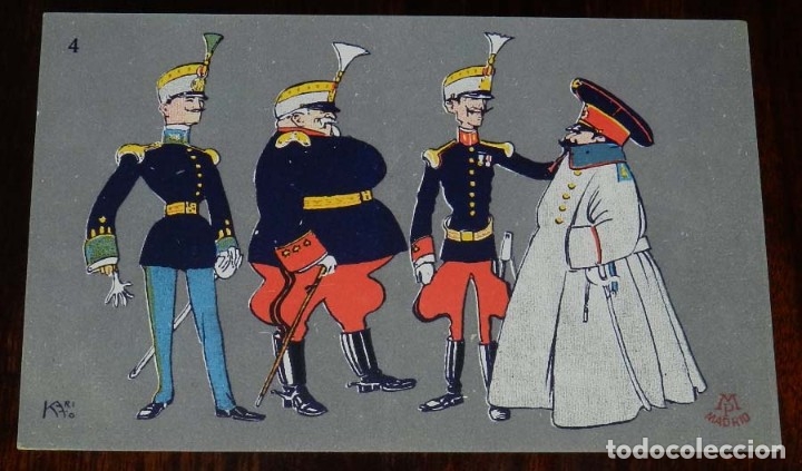 Militaria: ANTIGUA POSTAL FIGURINES MILITARES, SERIE B. ACADEMIAS MILITARES, NO CIRCULADA, ED. M.P. MADRID.