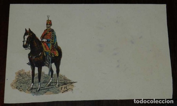Militaria: POSTAL ILUSTRADA DE GUARDIA CIVIL, ALABARDERO, ILUSTRADA POR F.H. NO CIRCULADA, SIN DIVIDIR.