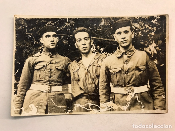Militaria: MILITAR. Fotograf&iacute;a Original. Soldados espa&ntilde;oles. Artilleros uniformados. Foto para el recuerdo..