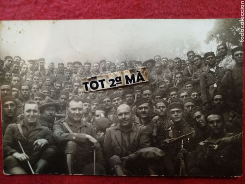 Militaria: Antigua fotograf&iacute;a postal militar
