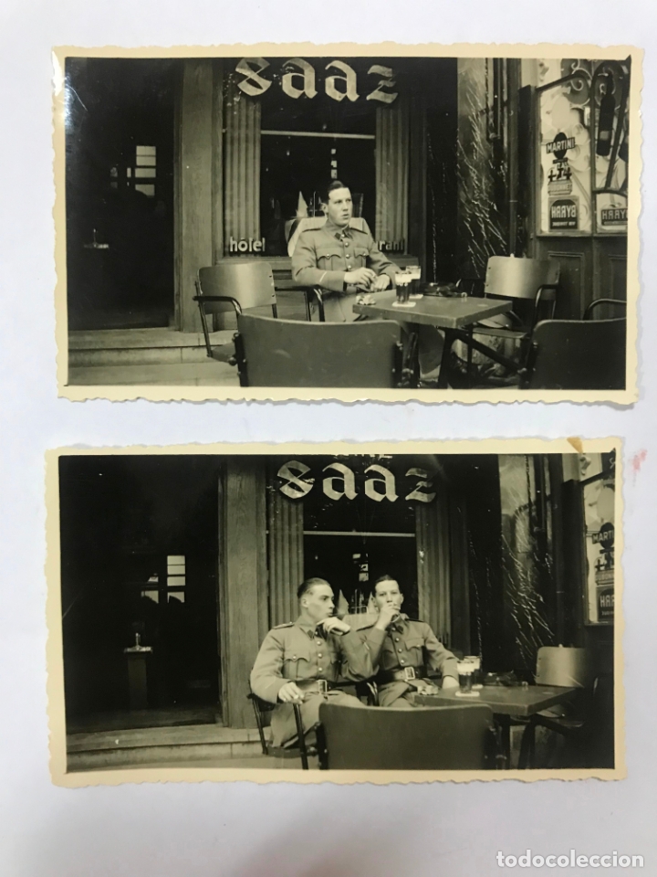 Militaria: 2 FOTOGRAFIAS MILITARES EXTRANJEROS A&Ntilde;O 1938, a identificar