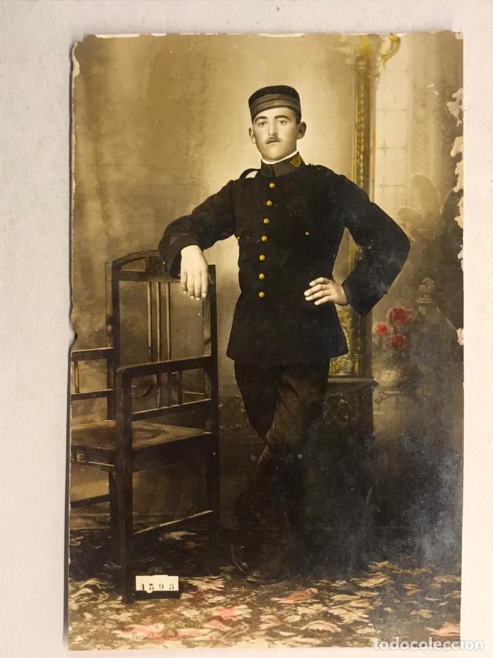 Militaria: MILITAR. Fotograf&iacute;a Antigua. Soldado Espa&ntilde;ol del cuerpo de Infanter&iacute;a (h.1890?)