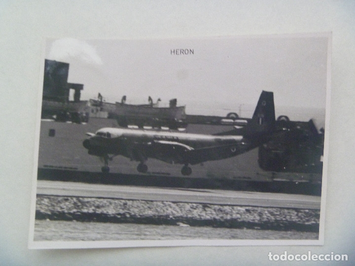 Military Antiques: FOTO DE UN AVION DE GUERRA HERON ......... 10,5 X 14,5 CM