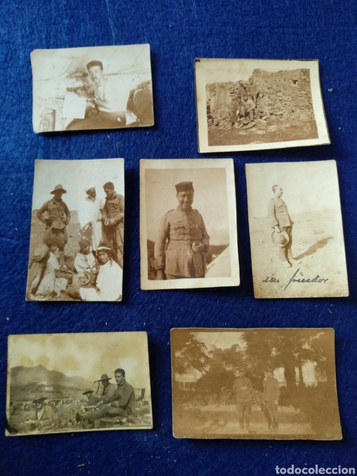 Military Antiques: Lote de 7 fotograf&iacute;as militares