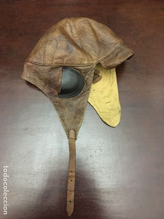 Militaria: Gorro de avioneta o de coche antiguo