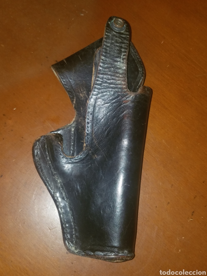 Militaria: ANTIGUA FUNDA DE CUERO PARA PISTOLA