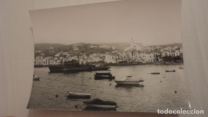 Military Antiques: ANTIGUA FOTOGRAFIA.BARCO MILITAR CADAQUES A&Ntilde;OS 60