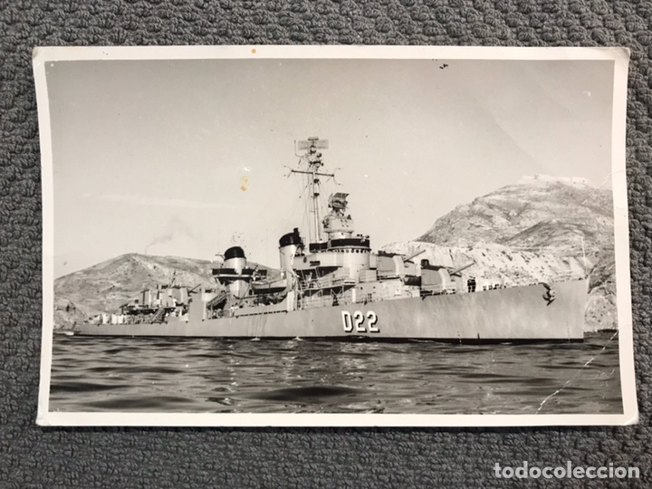 Militaria: MILITAR. Fotograf&iacute;a CASAU. Naval Armada Espa&ntilde;ola. D22. Destructor Almirante Ferrandiz.