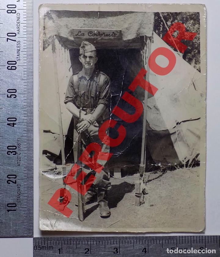 Militaria: FOTOGRAF&Iacute;A SOLDADO 1943, LA GRANJA.
