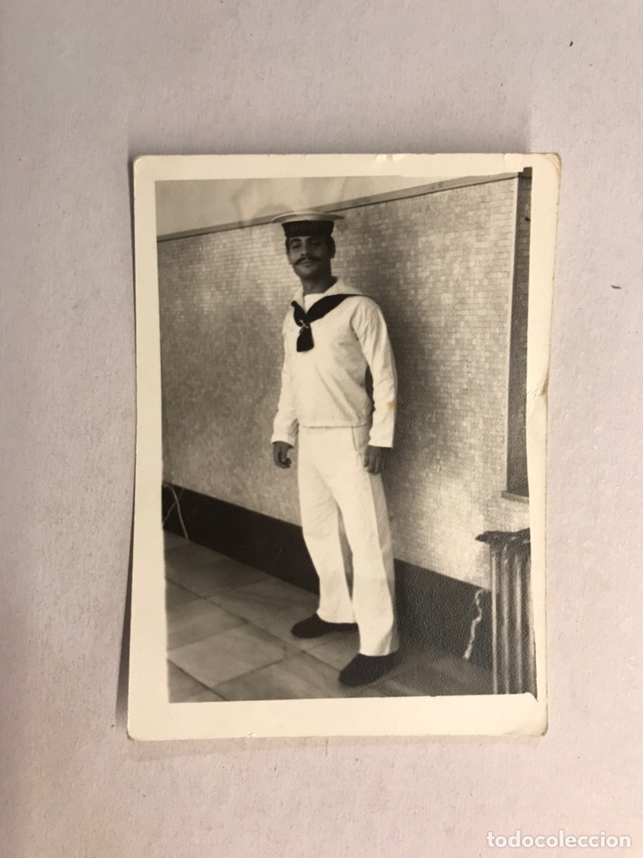 Military Antiques: MILITAR. Fotograf&iacute;a Original. Soldado de la Marina espa&ntilde;ola (h.1960?)