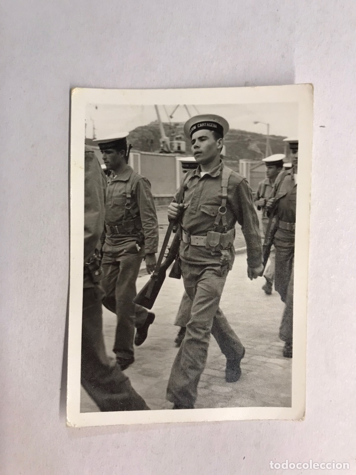 Military Antiques: MILITAR. Fotograf&iacute;a Original. Soldados desfilando con Cetme y cartucheras...(h.1960?)
