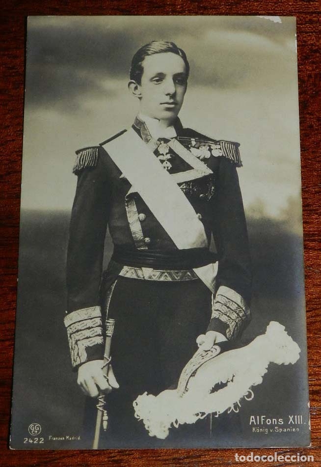 Militaria: FOTO POSTAL DEL REY ALFONSO XIII, FOTO FRANZEN, 2422, NO CIRCULADA.