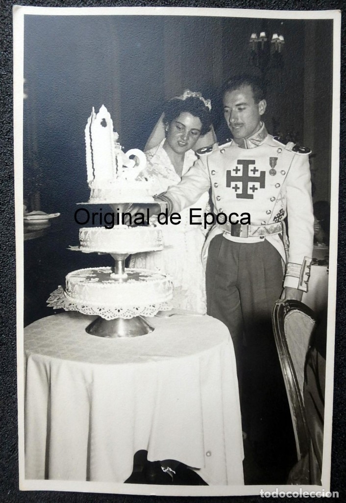 Militaria: (JX-191058)Fotograf&iacute;a de D.Francisco Javier de Gargallo con uniforme de la Orden del Santo Sepulcro