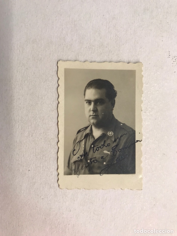 Militaria: MILITAR. Fotograf&iacute;a Original. Soldado del Cuerpo Sanitario. Tama&ntilde;o carnet (h.1930?)