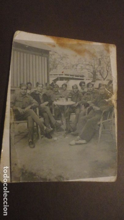 Militaria: ANTIGUA FOTOGRAFIA.GRUPO DE MILITARES.A&Ntilde;OS 30,40?