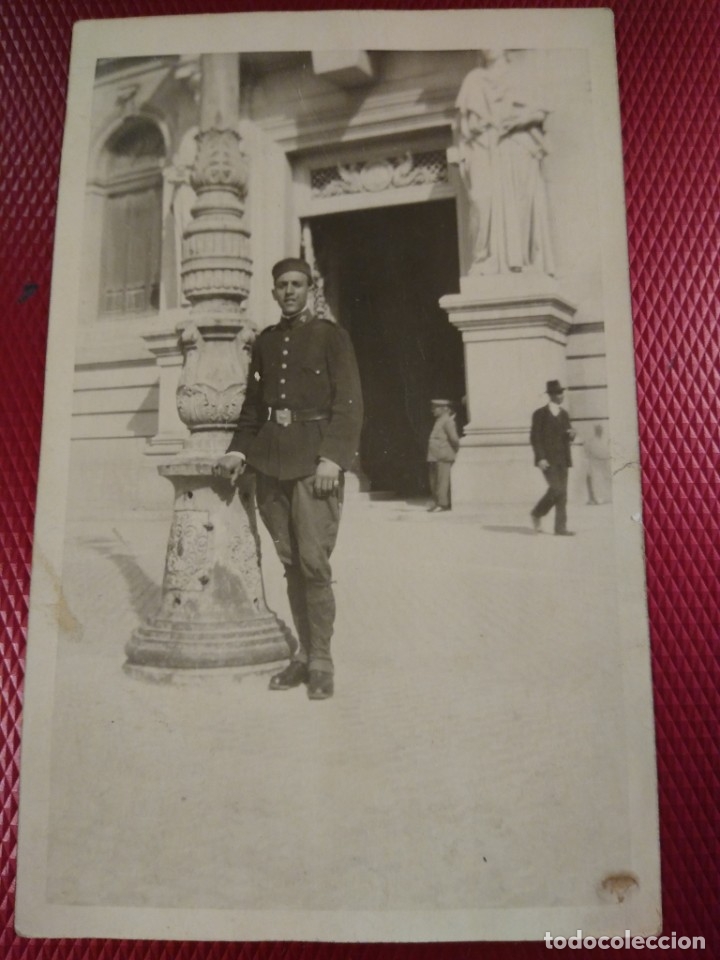 Militaria: Postal fotigrafica. Soldado militar.