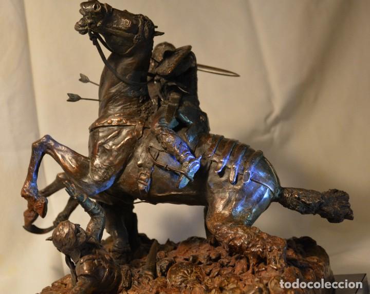Militaria: EL CID CAMPEADOR EN LA BATALLA DE BAIREN escultura en bronce