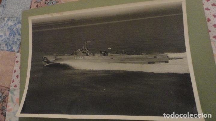 Militaria: ANTIGUA FOTOGRAFIA.BARCO MILITAR.PATRULLERO ARMADA? LT-32 A&Ntilde;OS 50