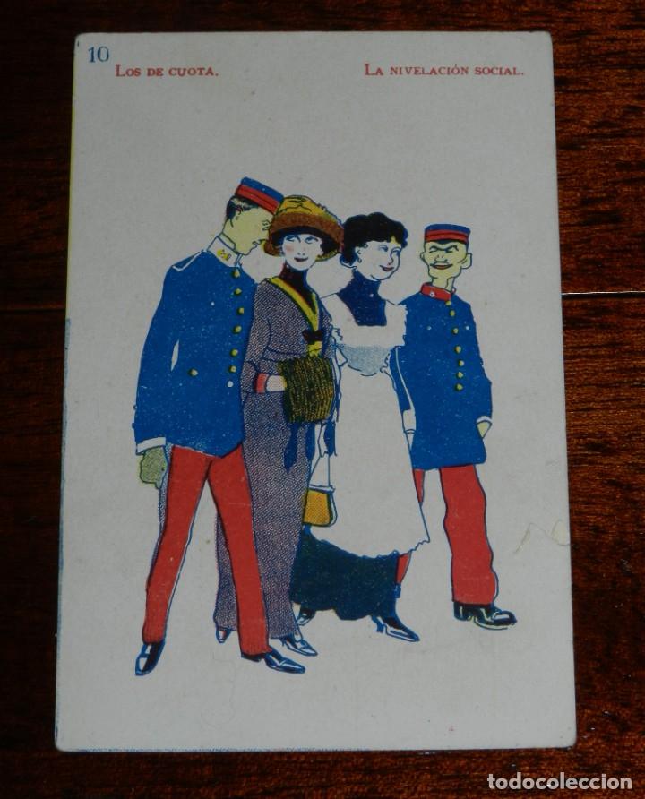 Militaria: POSTAL SATIRICO POLITICA , LOS DE LA CUOTA, NIVELACION SOCIAL, NO CICULADA, ESCRITA.