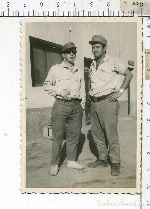 Military Antiques: FOTOGRAFIA MILITAR SOLDADOS CON TRAJE DE FAENA