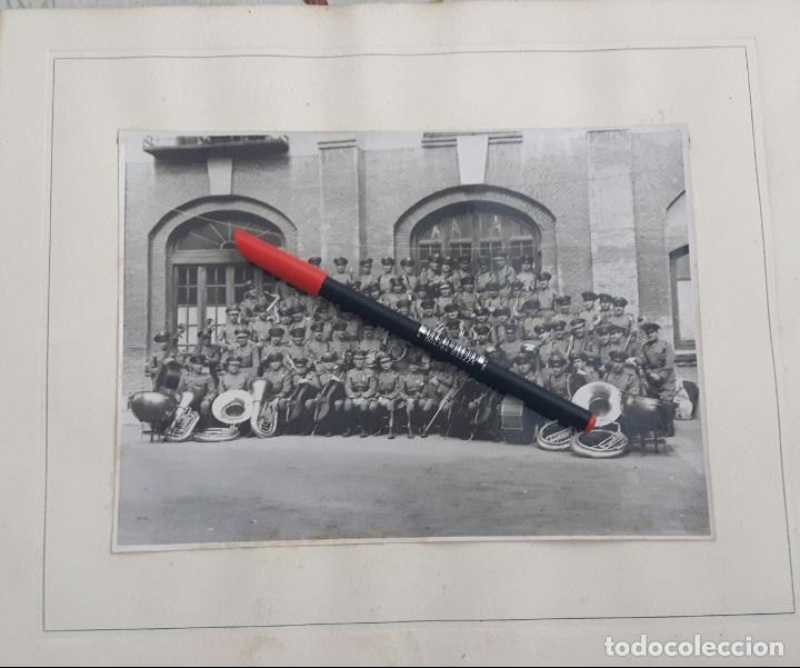 Militaria: Polic&iacute;a Armada. Banda de m&uacute;sica a&ntilde;o 1946. Foto de gran tama&ntilde;o.