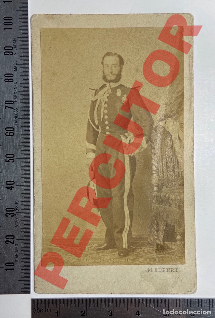 Militaria: FOTO CABALLERO MAESTRANZA DE ZARAGOZA, M. DE BERT 1870s.