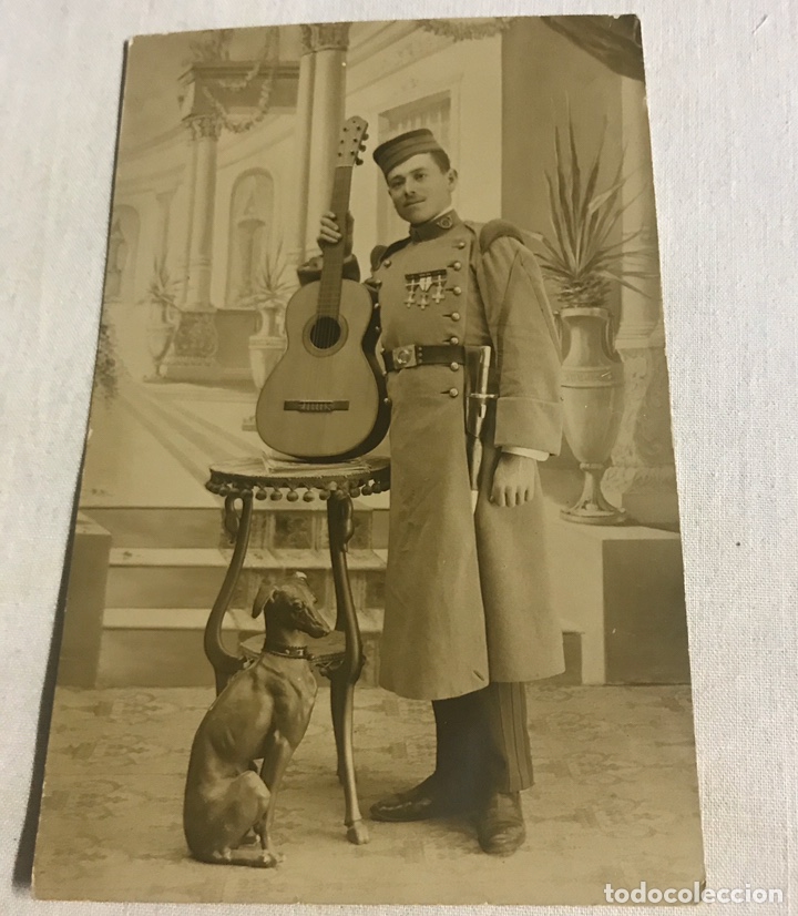 Militaria: FOTOGRAF&Iacute;A TARJETA POSTAL DE MILITAR INFANTER&Iacute;A ALFONSINA