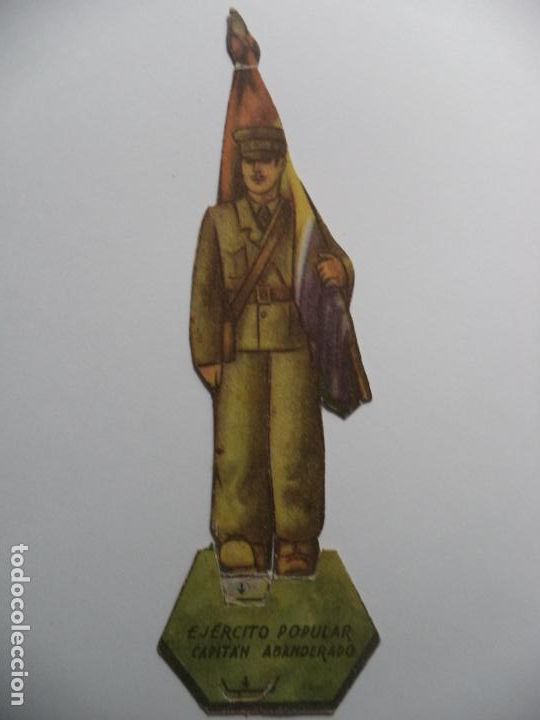 Militaria: EJERCITO POPULAR CAPITAN ABANDERADO ORIGINAL GUERRA CIVIL SALIAN EN SOBRES SORPRESA O COMO OBSEQUIO