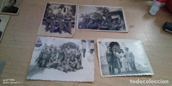 Military Antiques: 4 fotos grupos de soldados y dos militares con parejas del 1949 al 1956