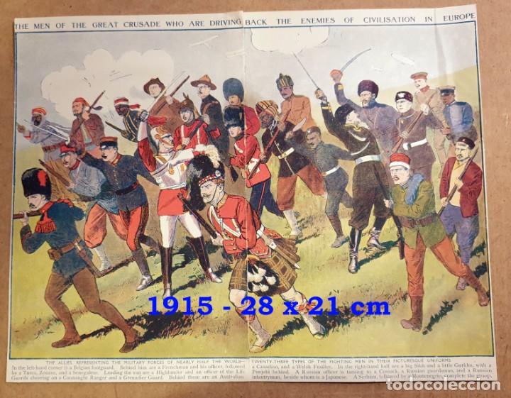 Militaria: HOMBRES DE LA GRAN CRUZADA QUE EST&Aacute;N AHUYENTANDO A LOS ENEMIGOS DE LA CIVILIZACI&Oacute;N EN EUROPA - 1915