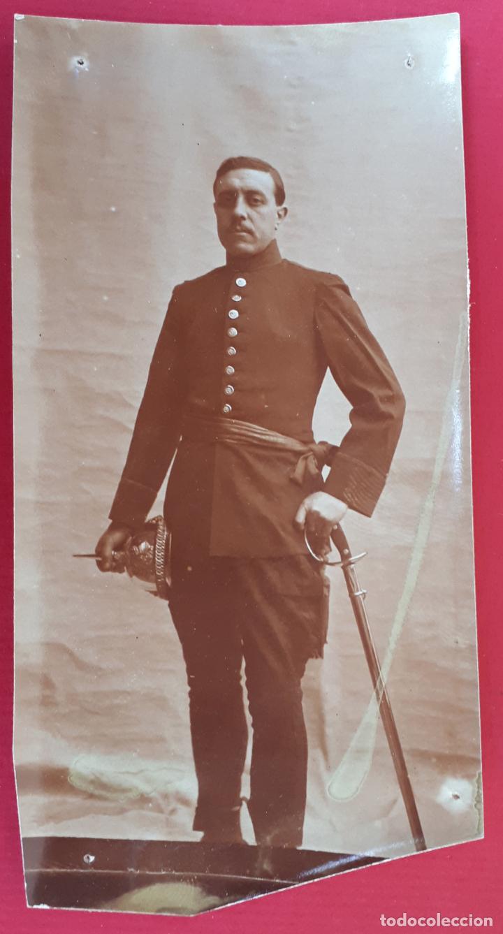 Militaria: FOTOGRAFIA FOTO ALBUMINA MILITAR ORIGINAL , FM7