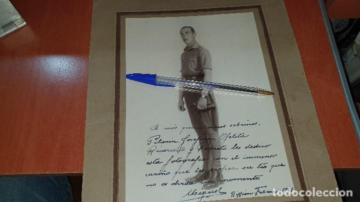 Militaria: Soldado de la legion?, fotografiado en riffien, a&ntilde;o de 1931, estudio diodoro, montada en carton