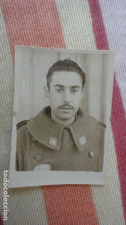 Militaria: ANTIGUA FOTOGRAFIA TIPO CARNET.MILITAR A&Ntilde;OS 40?