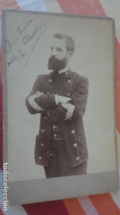 Militaria: ANTIGUA FOTOGRAFIA. MILITAR. CLAUDIO DIAZ MARQUEZ. PRINCIPIOS DEL XX.