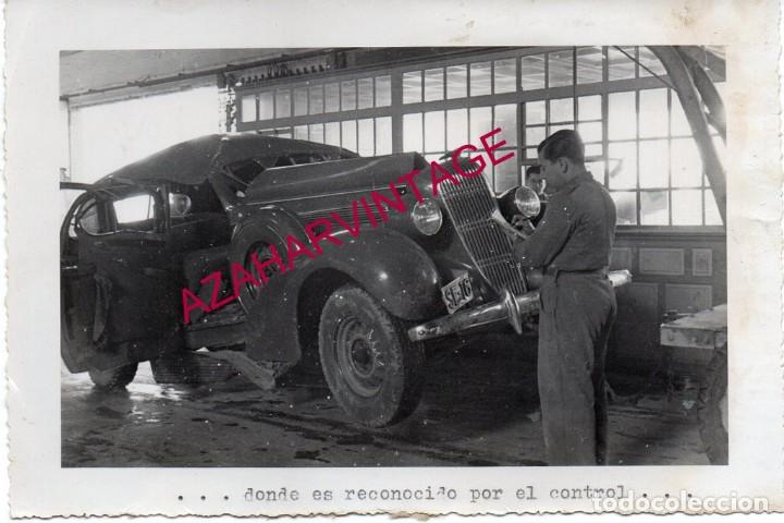 Militaria: A&Ntilde;OS 40, CUARTEL EJERCITO DEL SUR, AUTOMOVILISMO, COCHE ACCIDENTADO, 128X178MM