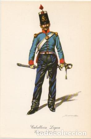 Militaria: LAMINA DE UNIFORMES MILITARES. CABALLERIA LIGERA. ESPA&Ntilde;A 1825-35   LAMUNI-029