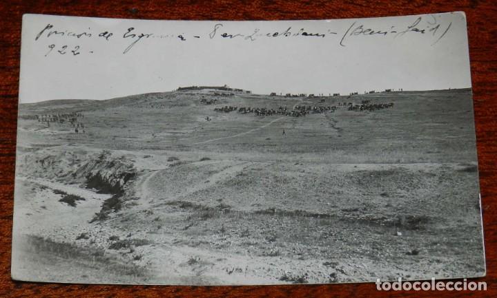 Militaria: FOTOGRAFIA DE LA GUERRA DEL RIF, 1922, POSICION DE ESGRIMA OCUPADA POR NUESTRAS TROPAS, OCUPACION DE