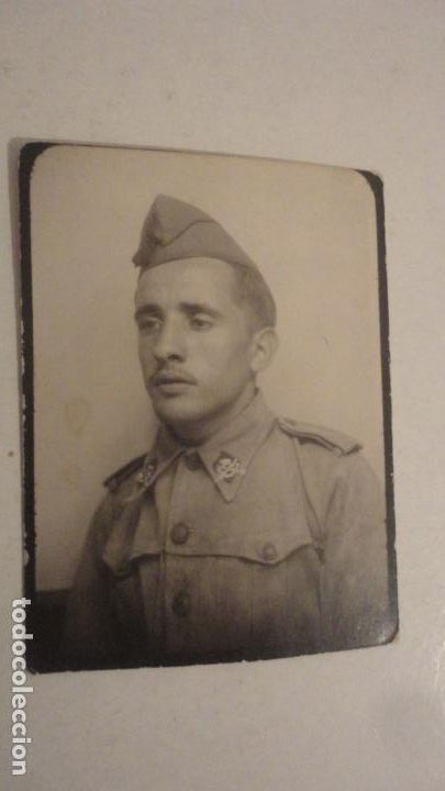 Militaria: ANTIGUA FOTOGRAFIA TIPO FOTOMATON DE MILITAR.A&Ntilde;OS 30,40?