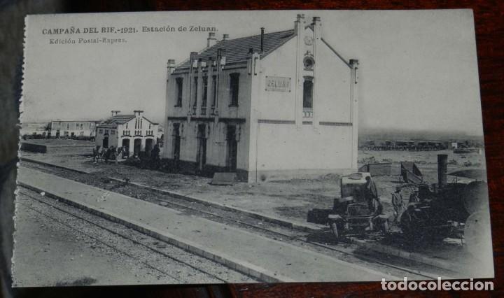 Military Antiques: POSTAL DE LA CAMPA&Ntilde;A DEL RIF. 1921. ESTACION DE ZELUAN. ED. POSTAL EXPRES. FOTOTIPIA DE HAUSER Y MEN