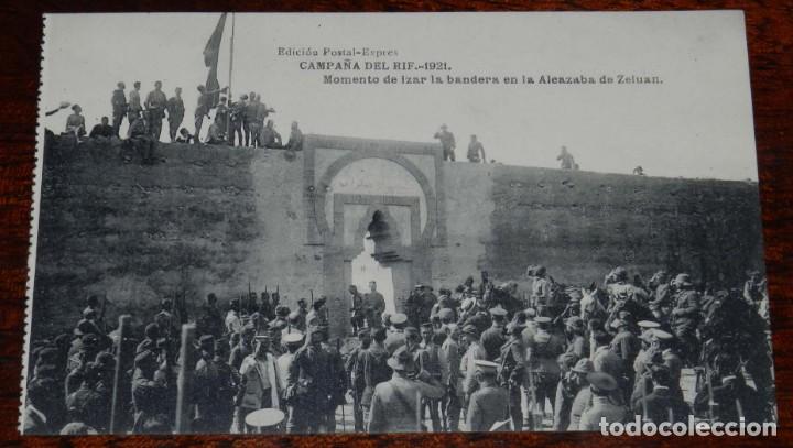 Military Antiques: POSTAL DE LA CAMPA&Ntilde;A DEL RIF. 1921. ESTACION DE ZELUAN. ED. POSTAL EXPRES. FOTOTIPIA DE HAUSER Y MEN