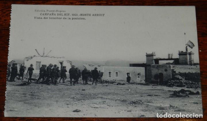 Militaria: POSTAL DE LA CAMPA&Ntilde;A DEL RIF. 1921. MONTE ARRUIT. VISTA DEL INTERIOR DE LA POSICION. ED. POSTAL EXPR