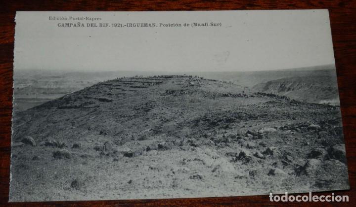 Militaria: POSTAL DE LA CAMPA&Ntilde;A DEL RIF. 1921. IRGUEMAN. POSICION DE MAALI SUR. ED. POSTAL EXPRES. FOTOTIPIA DE