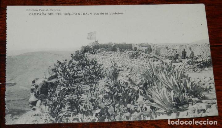 Militaria: POSTAL DE LA CAMPA&Ntilde;A DEL RIF. 1921. TAXUDA. VISTA DE LA POSICION. ED. POSTAL EXPRES. FOTOTIPIA DE HA