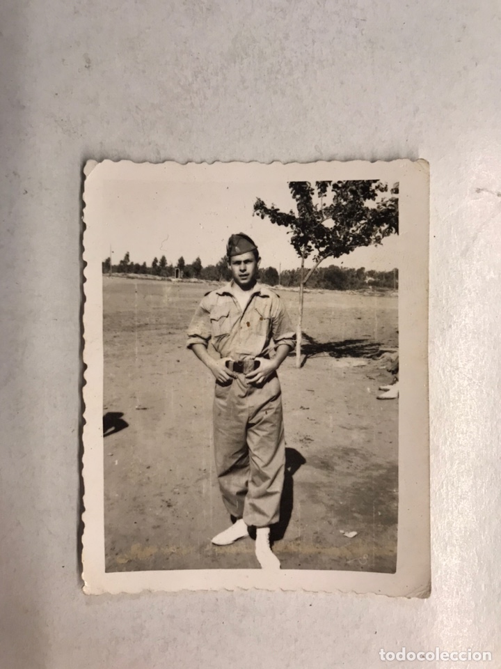 Militaria: MILITAR. Fotograf&iacute;a Original, Joven Legionario Espa&ntilde;ol. SAHARA (h.1960?) Medidas: 8,5 x 6,5 cm.,