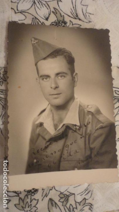 Militaria: ANTIGUA FOTOGRAFIA DE MILITAR.MANUEL.FOTO MORALES 1954