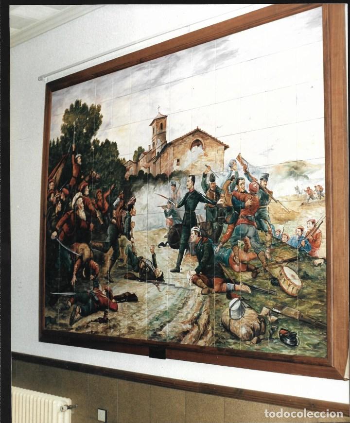 Militaria: AT50-  2 FOTOGRAFIAS DE -  MOSAICOS EN LA  ACADEMIA MILITAR